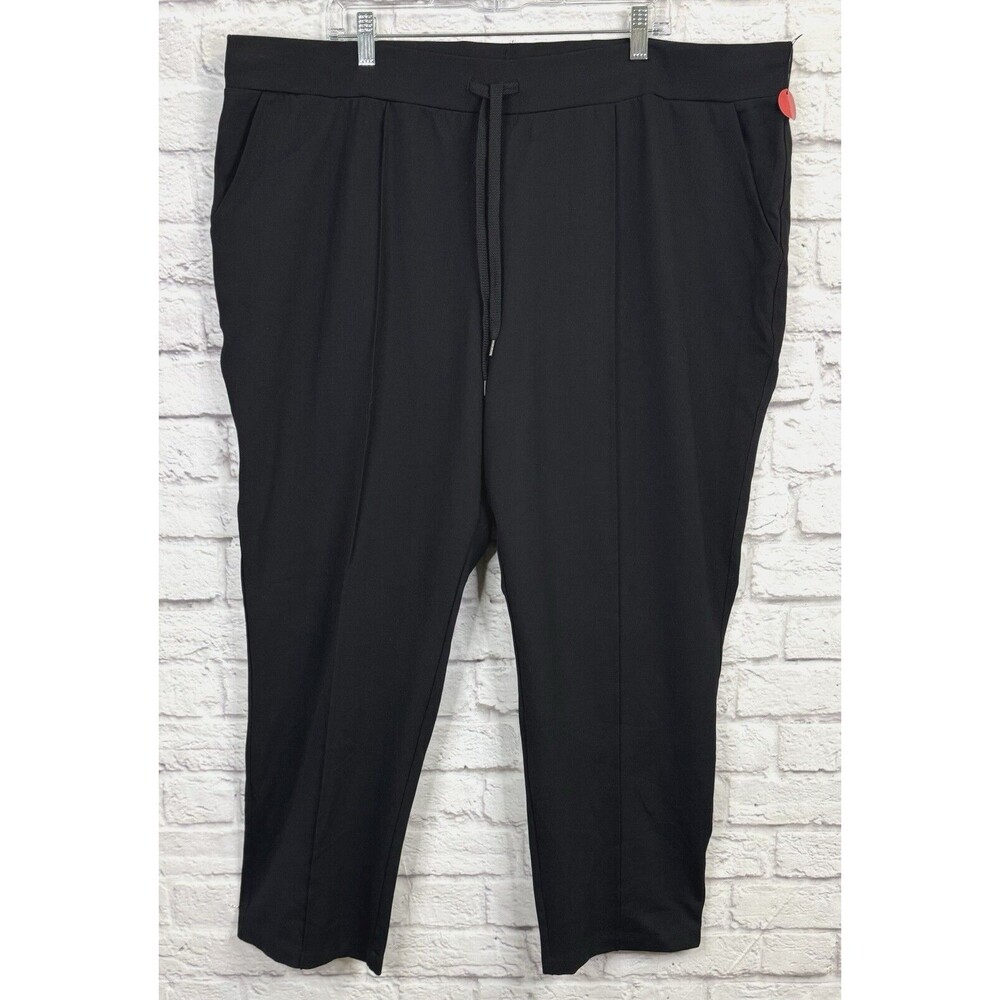 Liz Claiborne Weekend Women's Dress Pants Straight Leg Stretch BLACK 3X NWOT‎